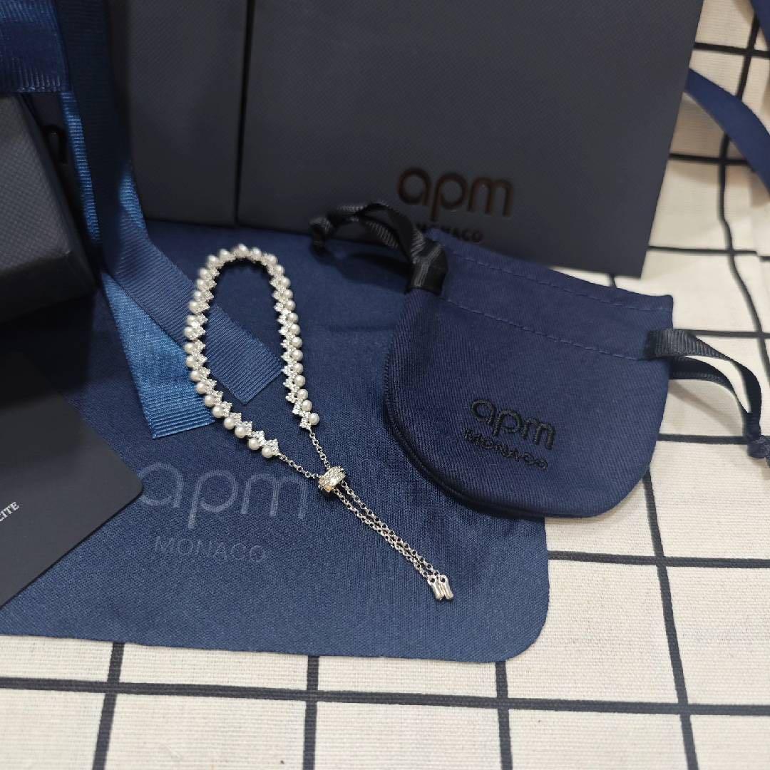 APM Monaco 925. シルバーパール エレガントブレスレット