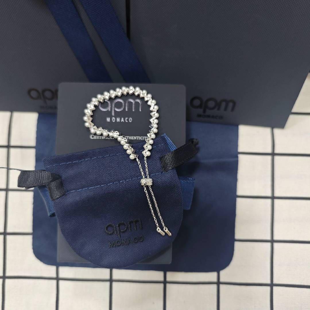 APM Monaco 925. シルバーパール エレガントブレスレット