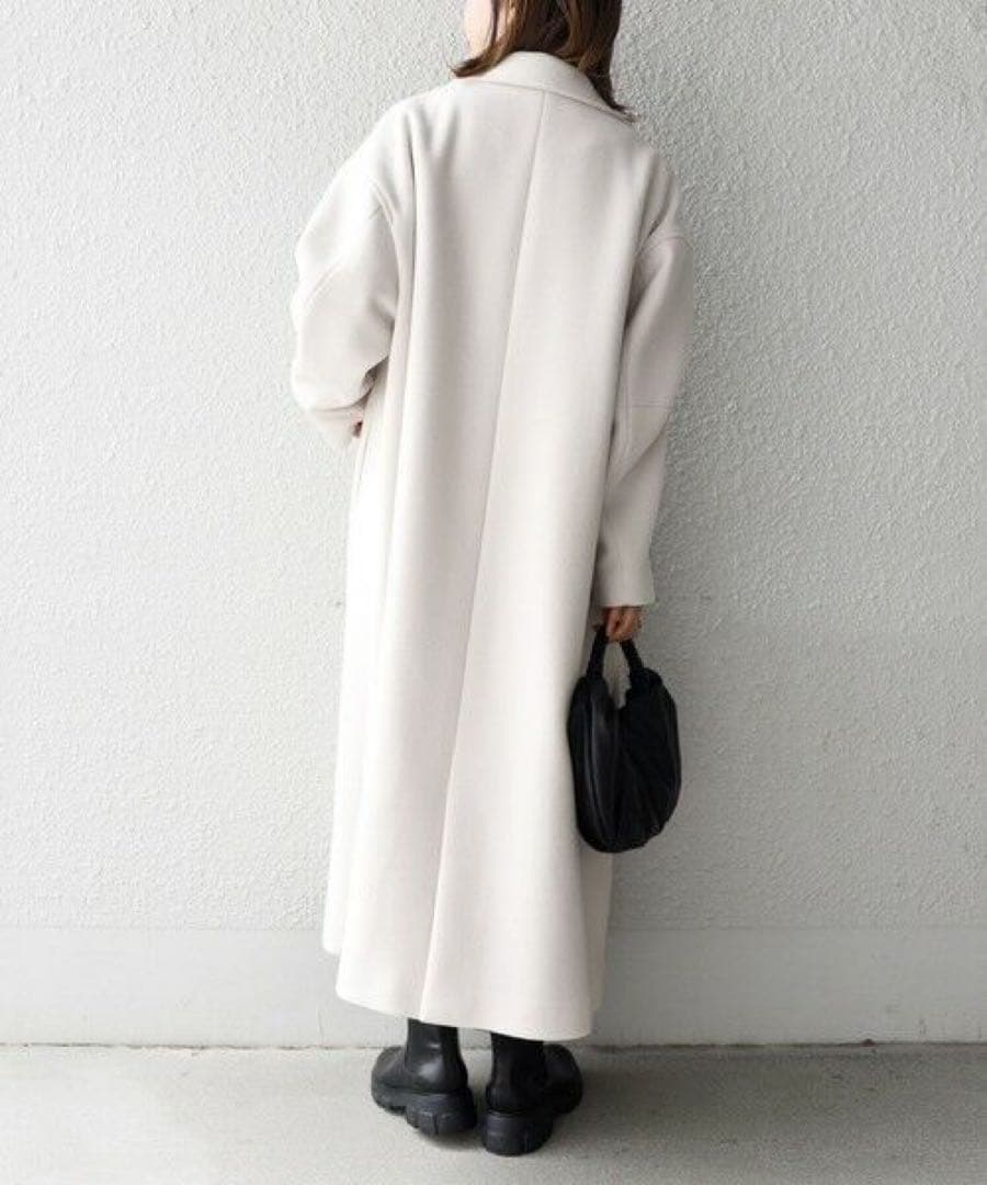 SHIPS ホワイト チェスターコート