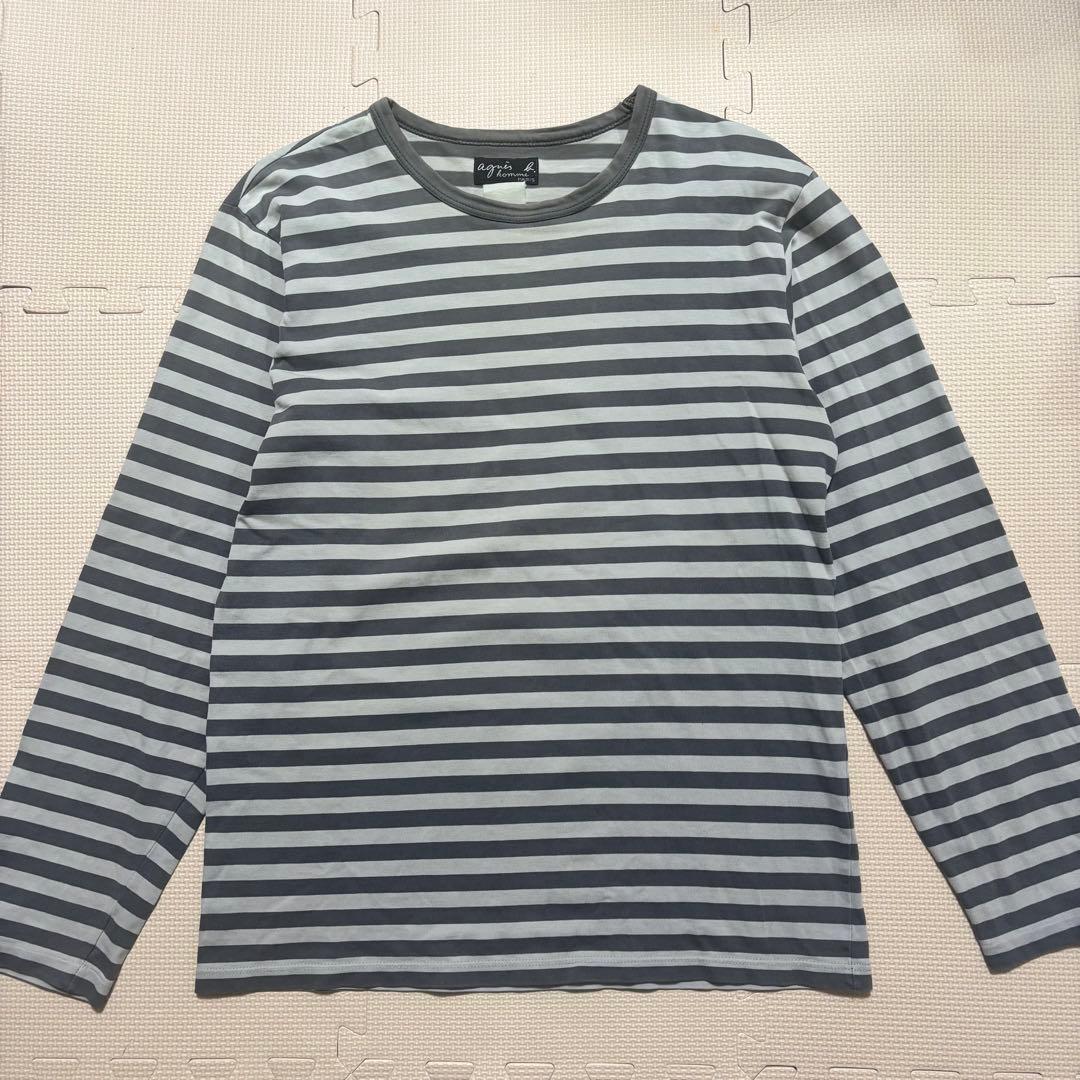 k*y様 agnis b. hommeボーダー長袖カットソー