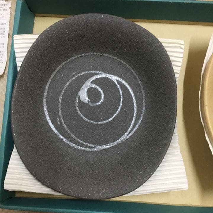 0581　美濃焼 深山窯 皿 コップ スプーン 5客セット