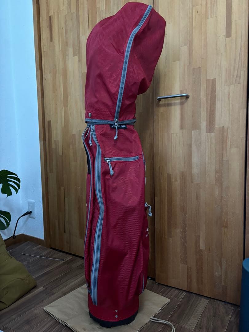 MIZUNO キャディバッグ ゴルフバッグ 軽量 フード付き