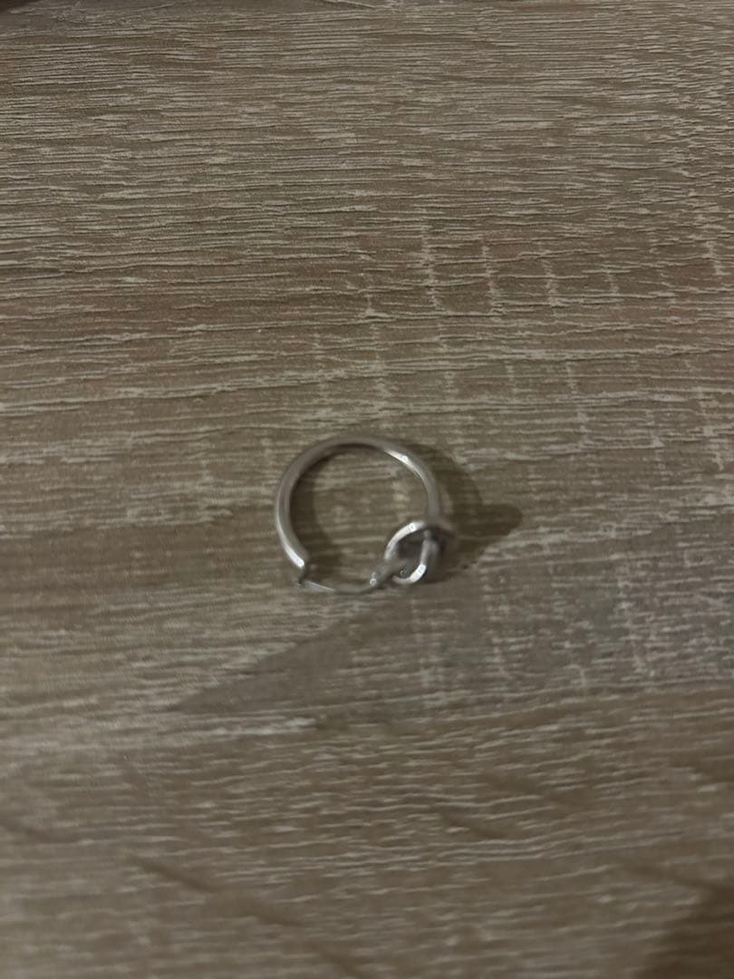 セリーヌ　シルバー フープピアス 片耳用