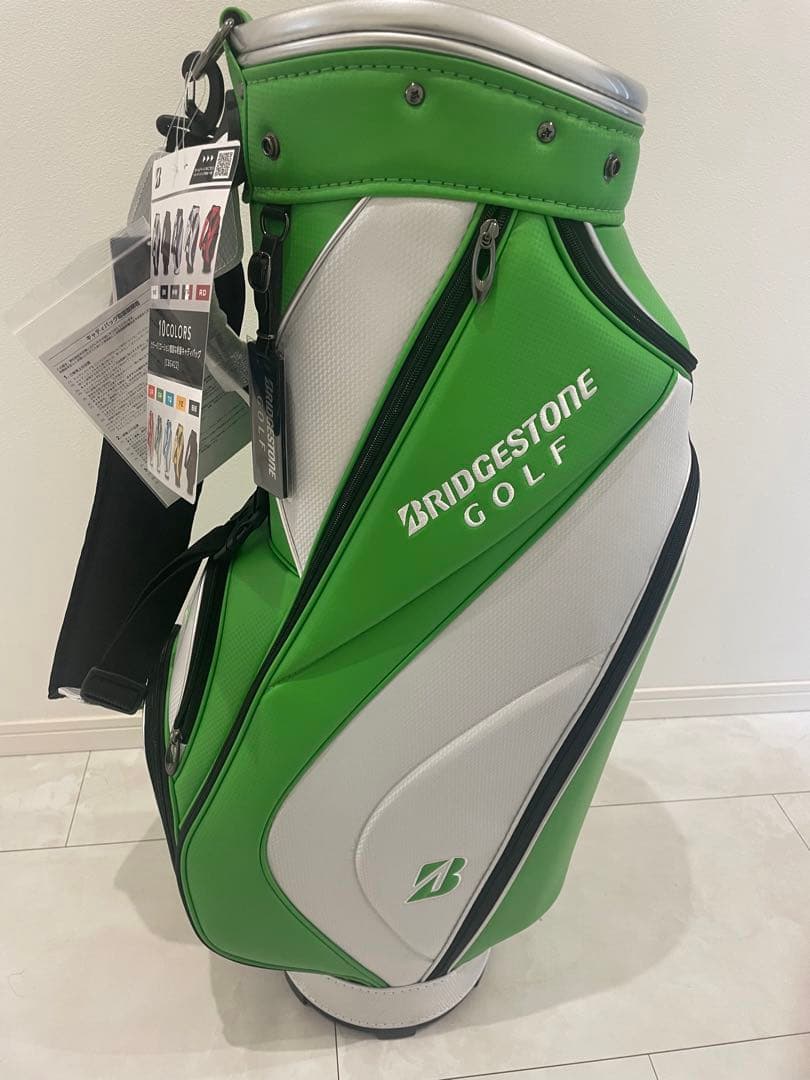 BRIDGESTONE GOLF キャディバッグ グリーン/ホワイト