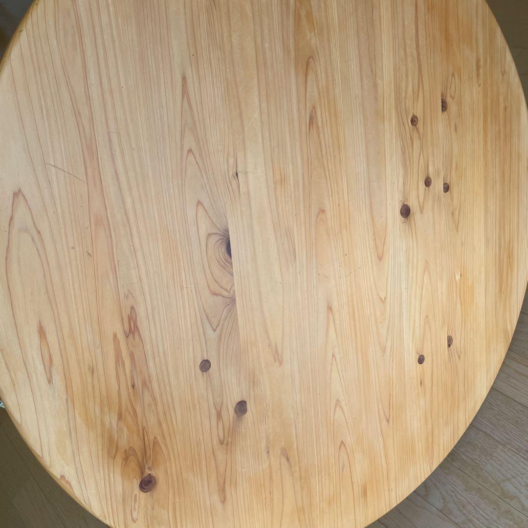 ひのき　ちゃぶ台　幅90cm（折りたたみ可）