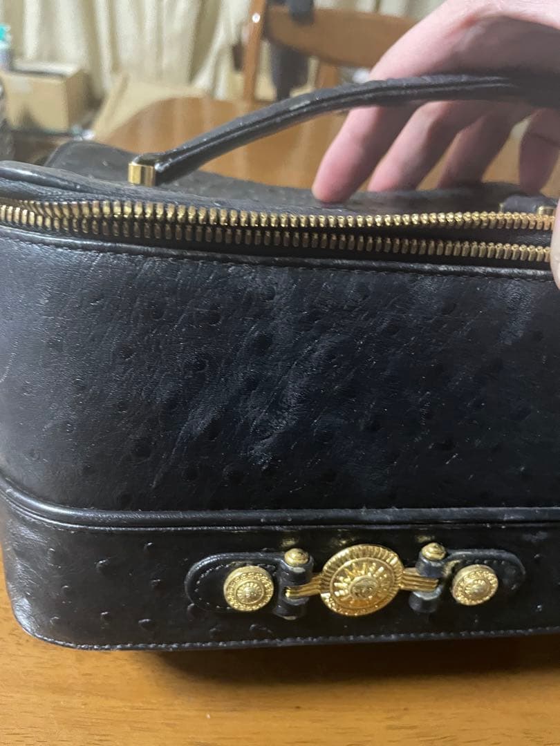 GIANNI VERSACE バニティバッグ　黒