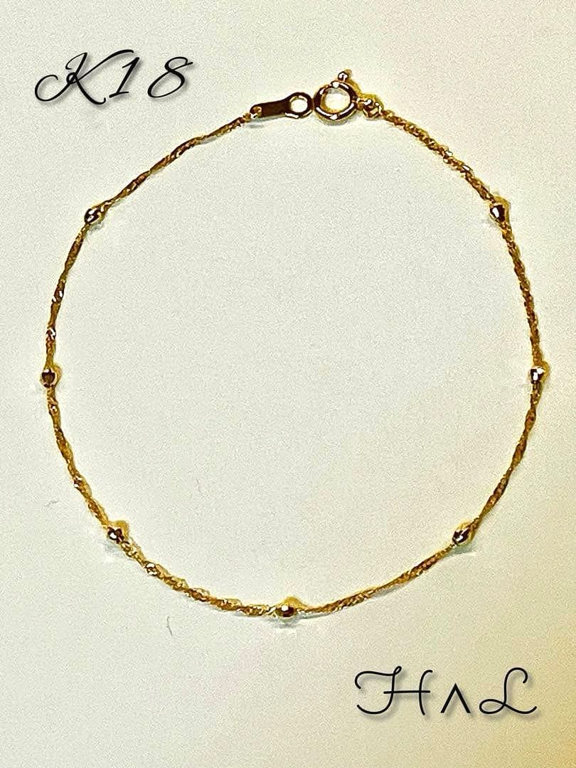 【冬服コーデ】18金ミラーボールブレスレット