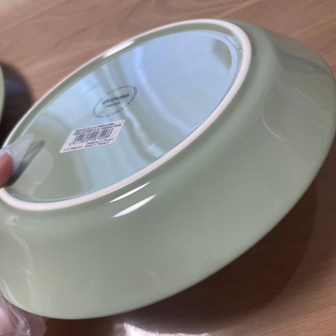 イッタラ　セラドングリーン　21センチ　2枚セット