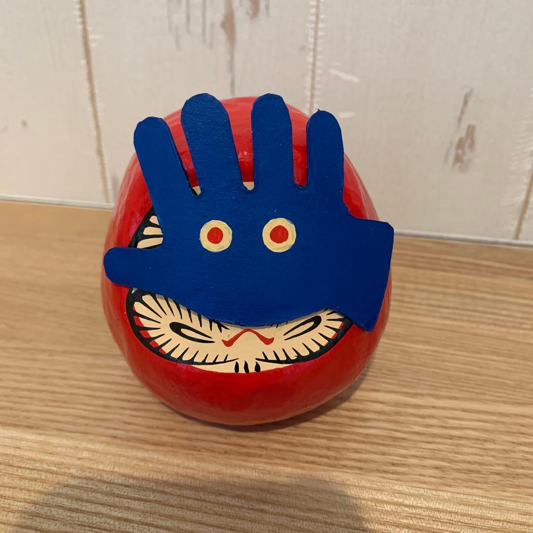 ヤチコダルマ　手チコダルマ(赤)