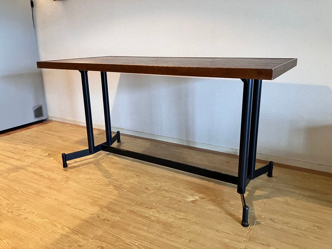 【送料込み】ダイニングテーブル ダークブラウン 木製　インダストリアル