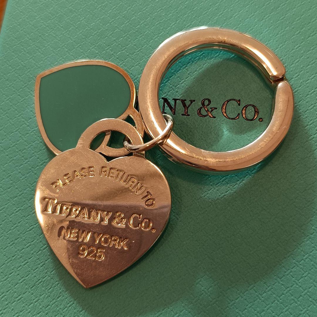 Tiffany & Co. ダブル ハート タグ キーリング