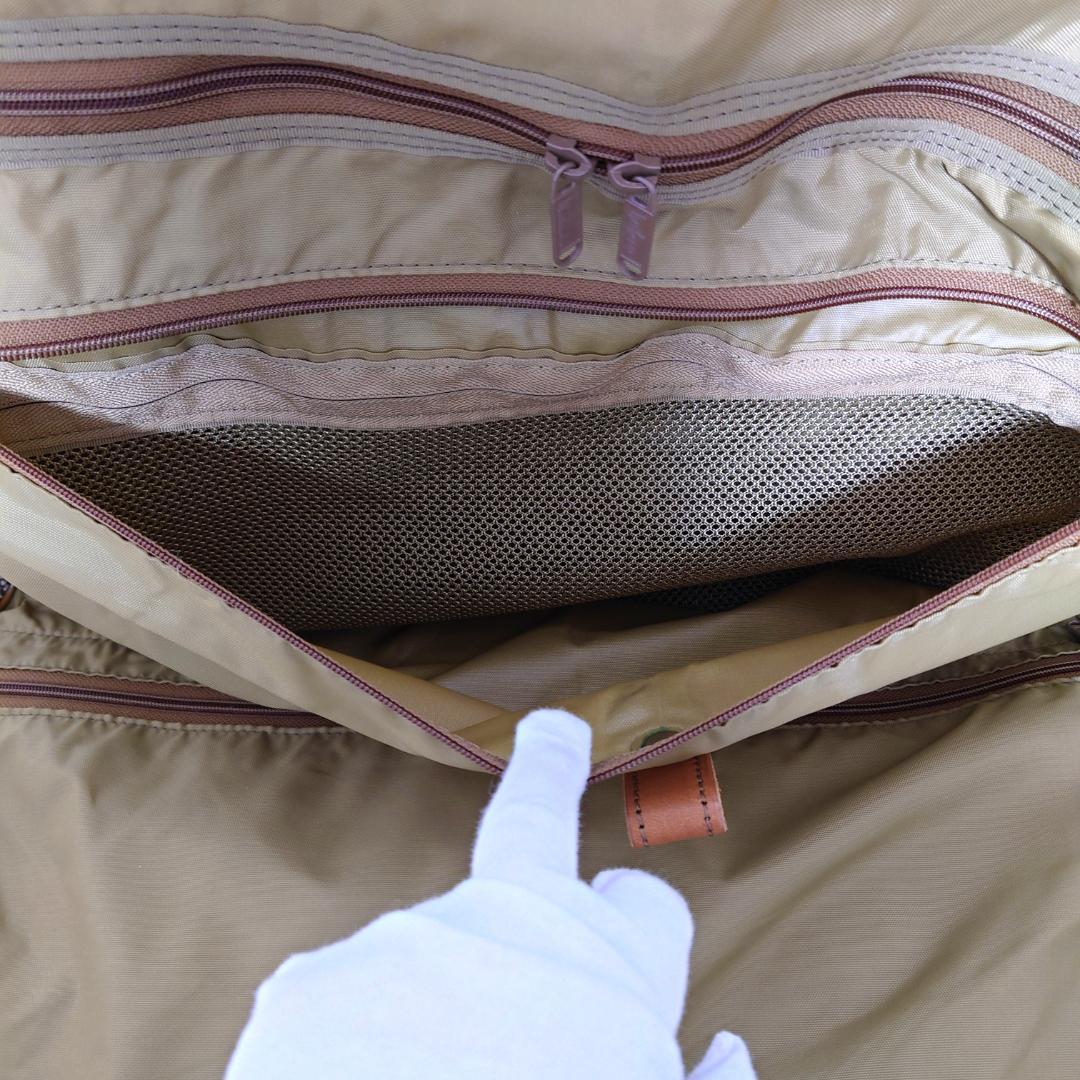 ハートマン 2way ツイード×レザー ガーメントバッグ ブリーフケース