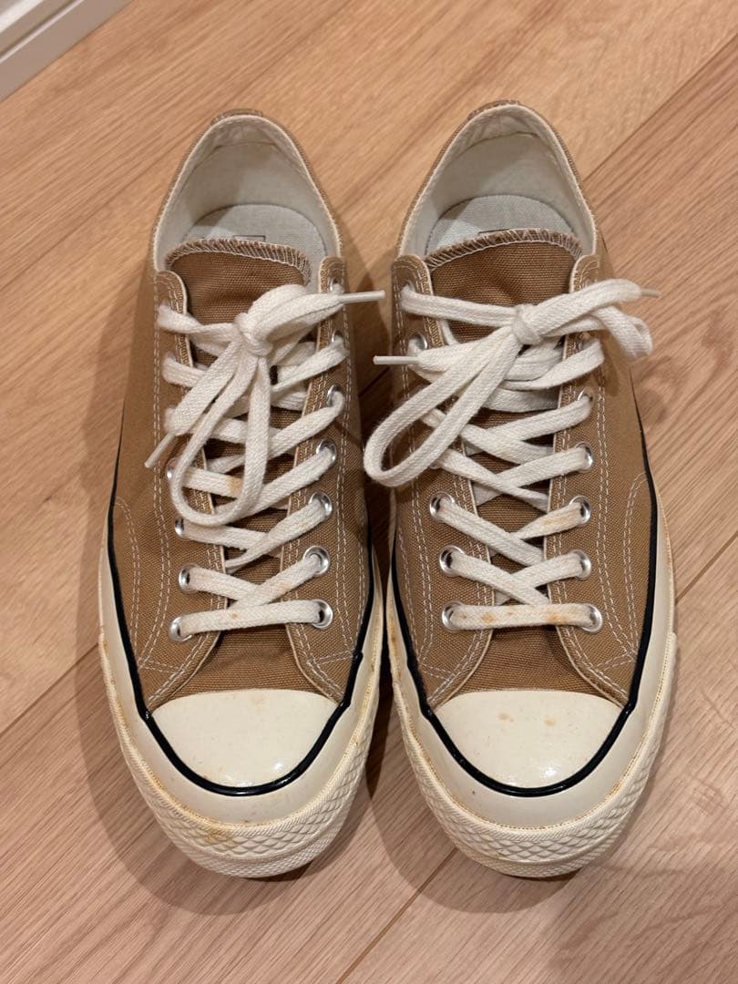 ct70 チャックテイラー　ベージュ スニーカー　コンバース