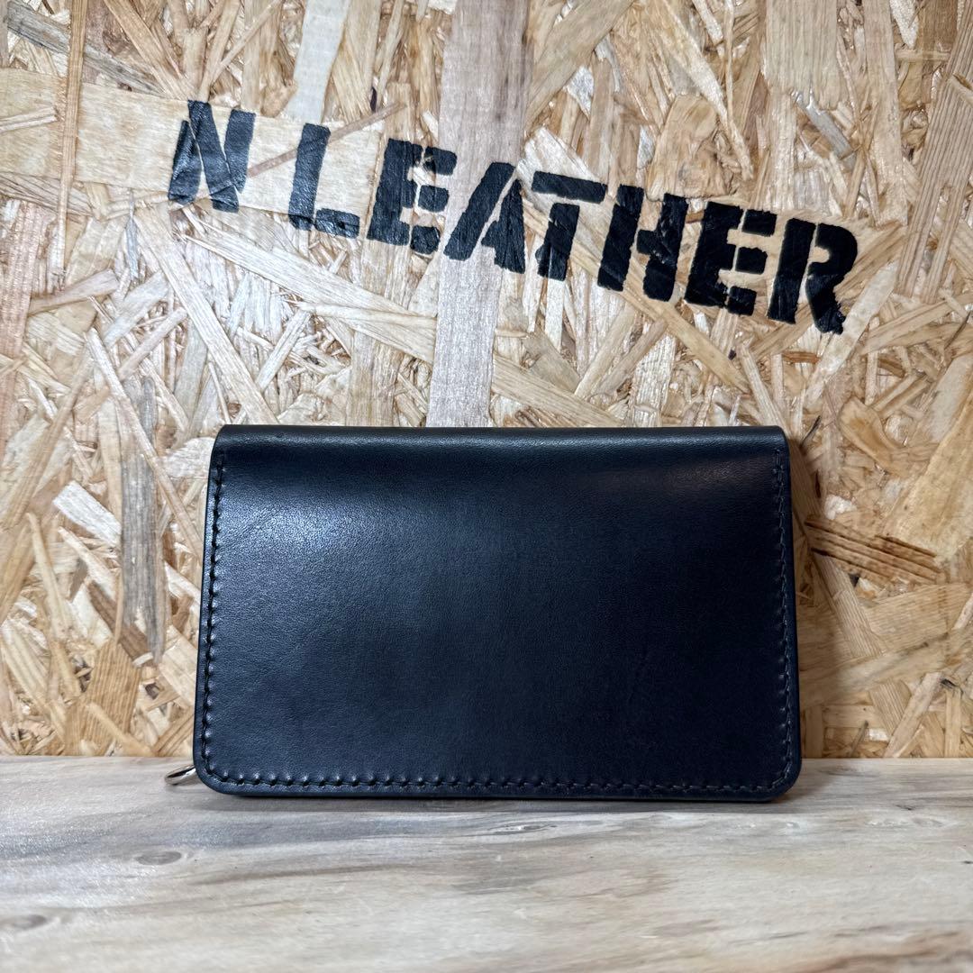 150 ミドル トラッカーウォレット 姫路レザー オイルレザー ニッケル