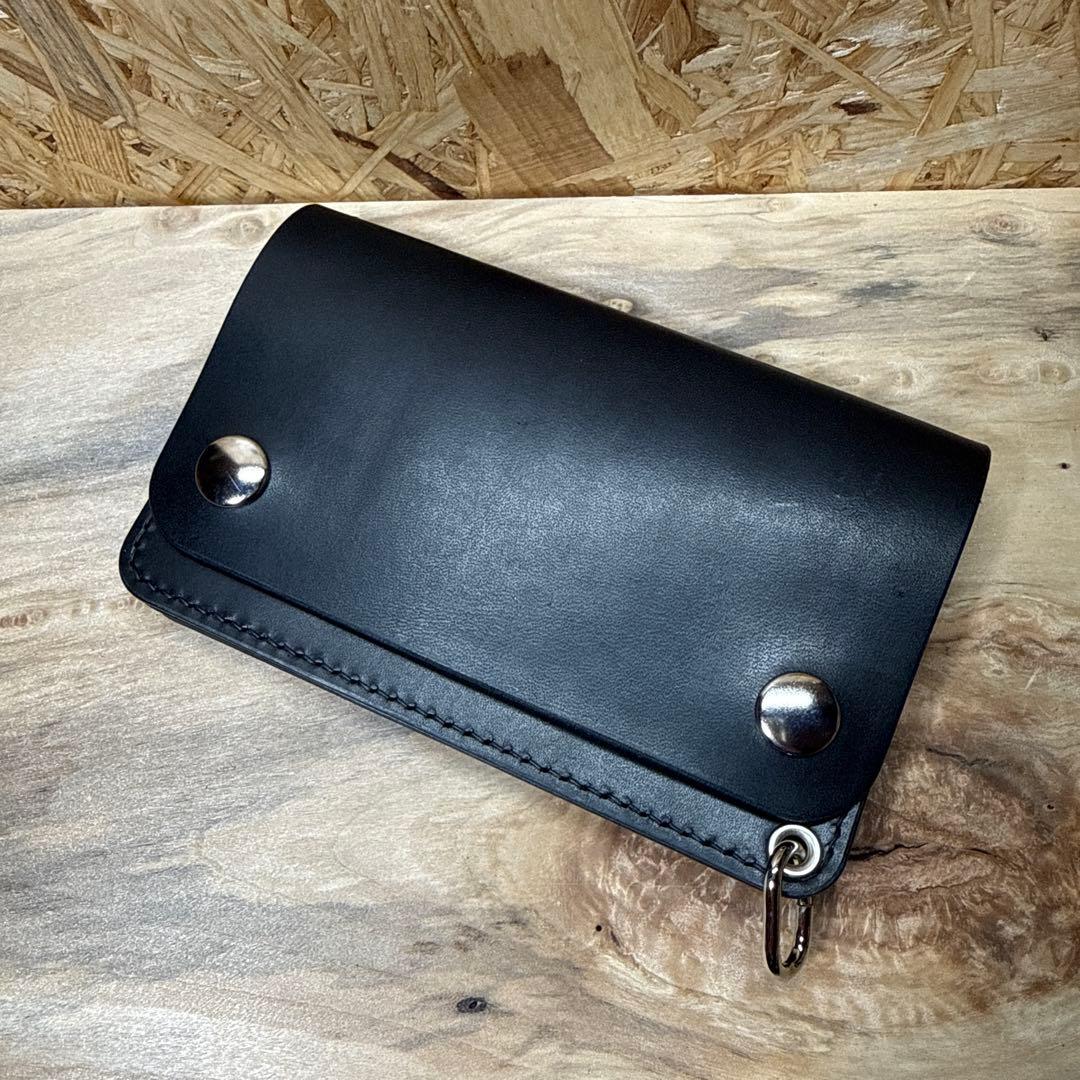 150 ミドル トラッカーウォレット 姫路レザー オイルレザー ニッケル
