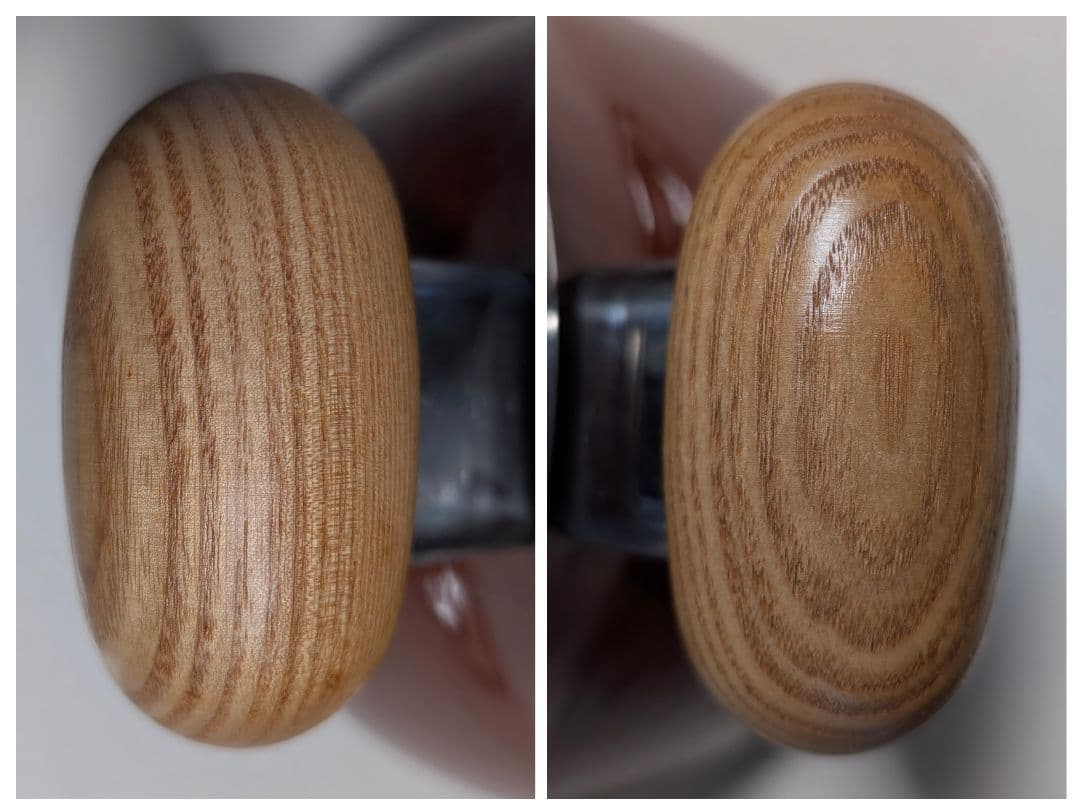 80s ビンテージ ホーロー鍋 ウッドハンドル 両手鍋　煮込み レトロ 美品箱付