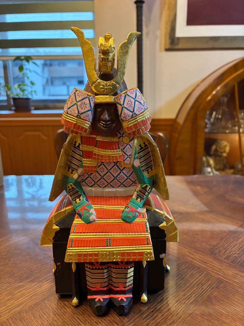 特大　五月人形 一刀彫　清水　古俊作