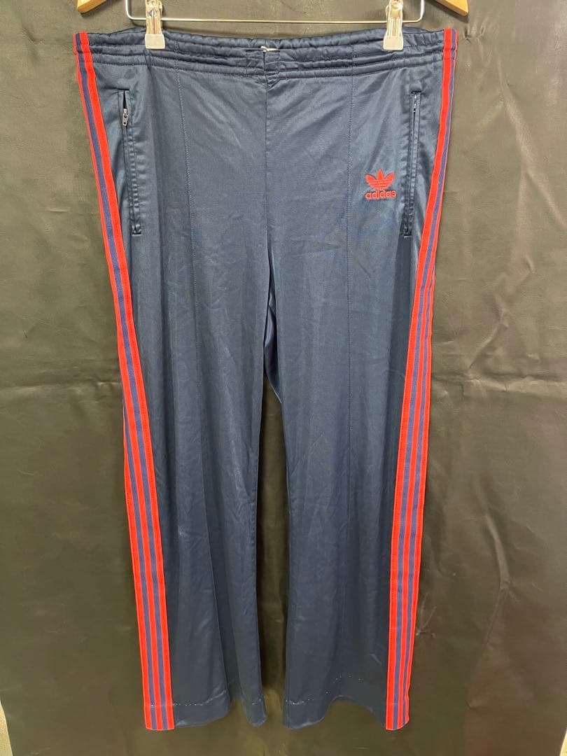 USA製 adidas ATP ネイビー×レッド　トラックパンツ M 刺繍ロゴ