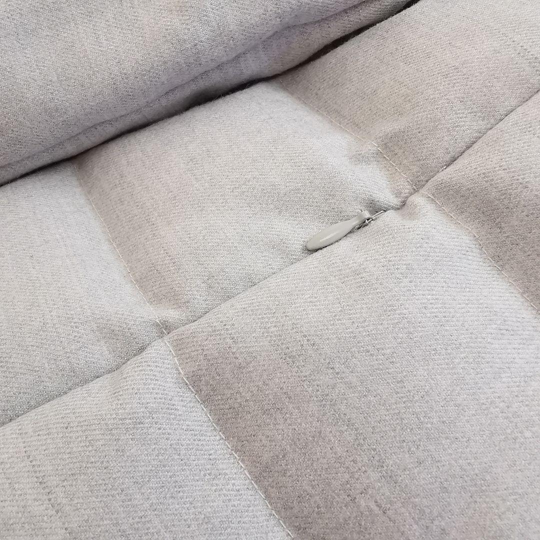 ANAYI フォックス ファー ロング ダウン コート アナイ ライトグレー M