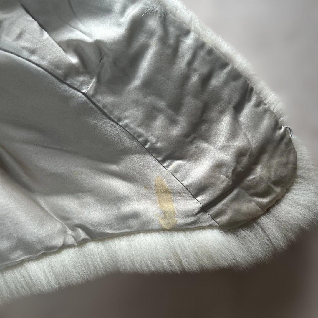 Abrahamsons ファーショール クリーム色