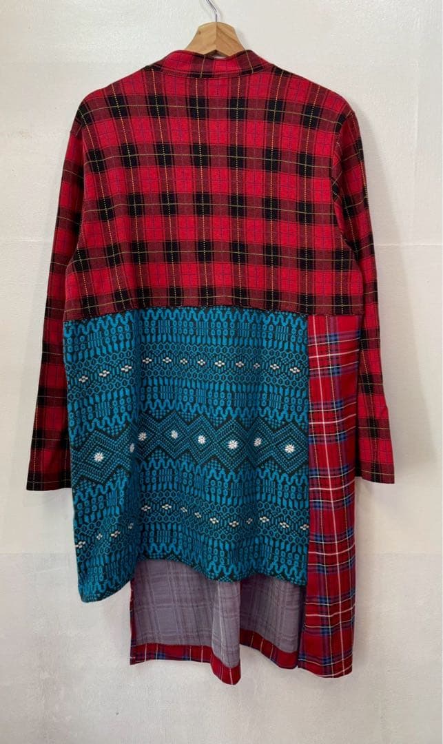 コムデギャルソンオムプリュス 20aw チェックノルディック ロングカーディガン