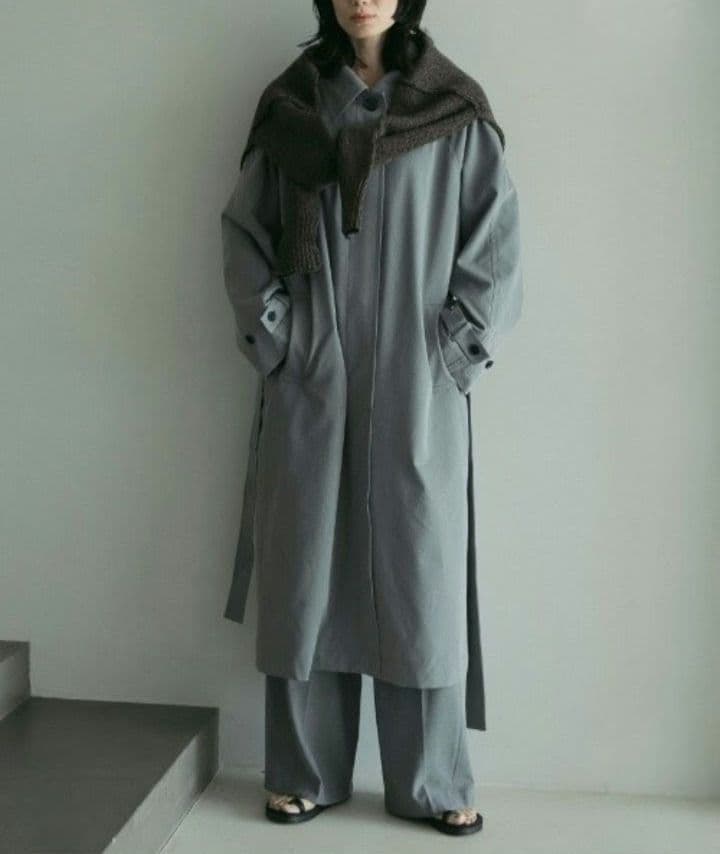 anuke Soutiencollar Raglan Coat グレー