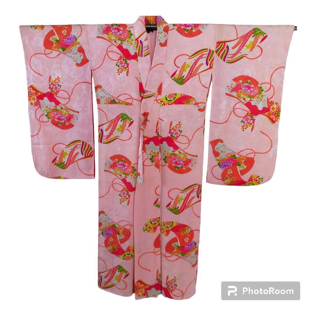 アンティーク 七五三　正絹 7歳 セット 081504