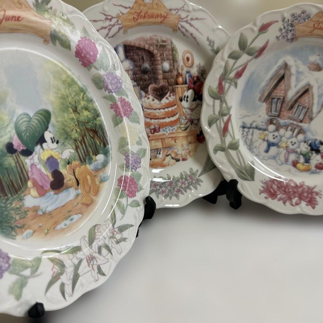 ディズニー　ミッキー&ミニーコレクション　プレート