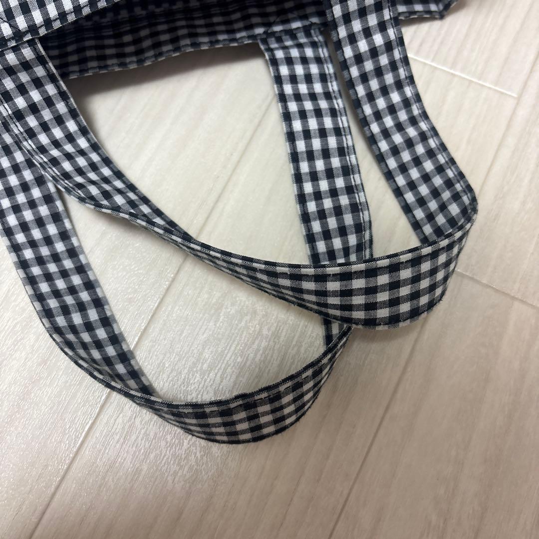 familiar ファミリア　トートバッグ 黒チェック