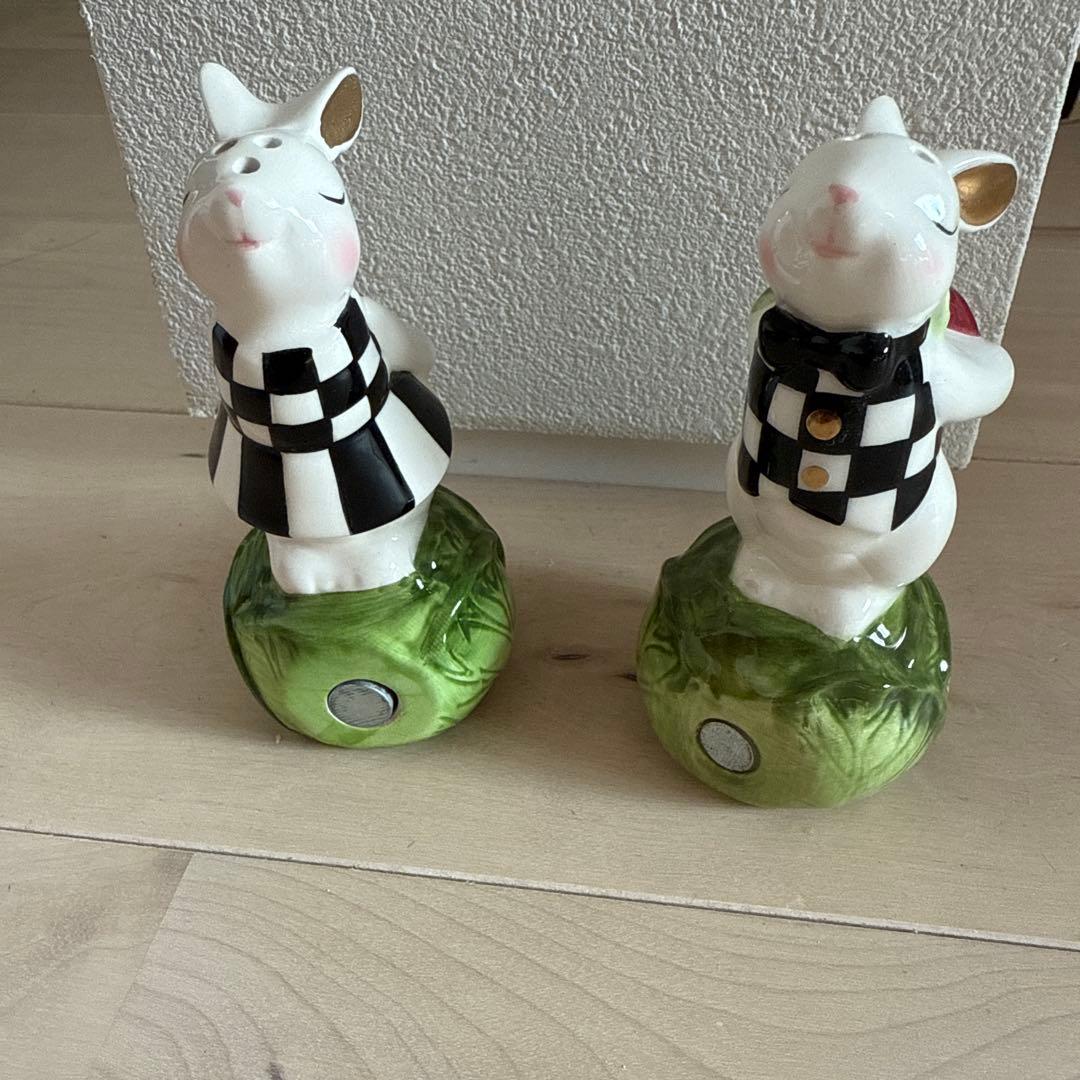 MACKENZiE マッケンジーチャイルズ　ウサギ　ペッパー入れセット