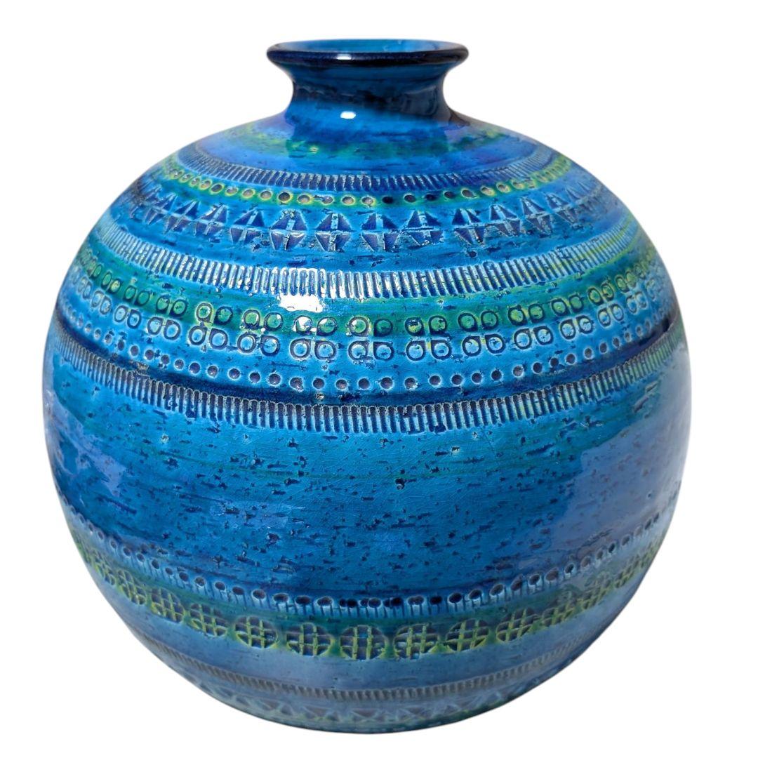 美品 稀少 特大サイズ リミニブルー FLAVIA フラビア イタリア製 花瓶