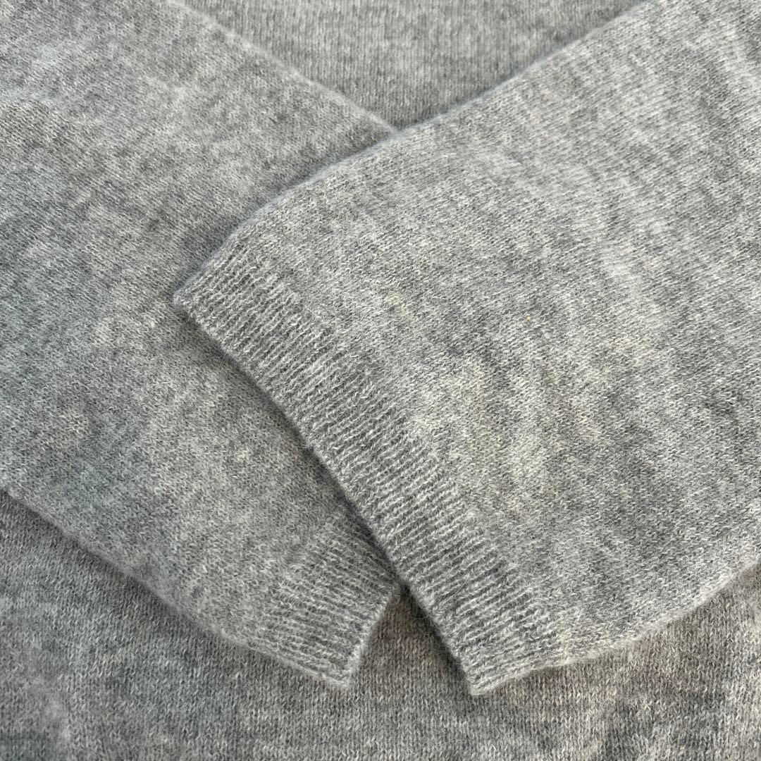 25FW plage Baby Alpaca ラグラン プルオーバー　グレー