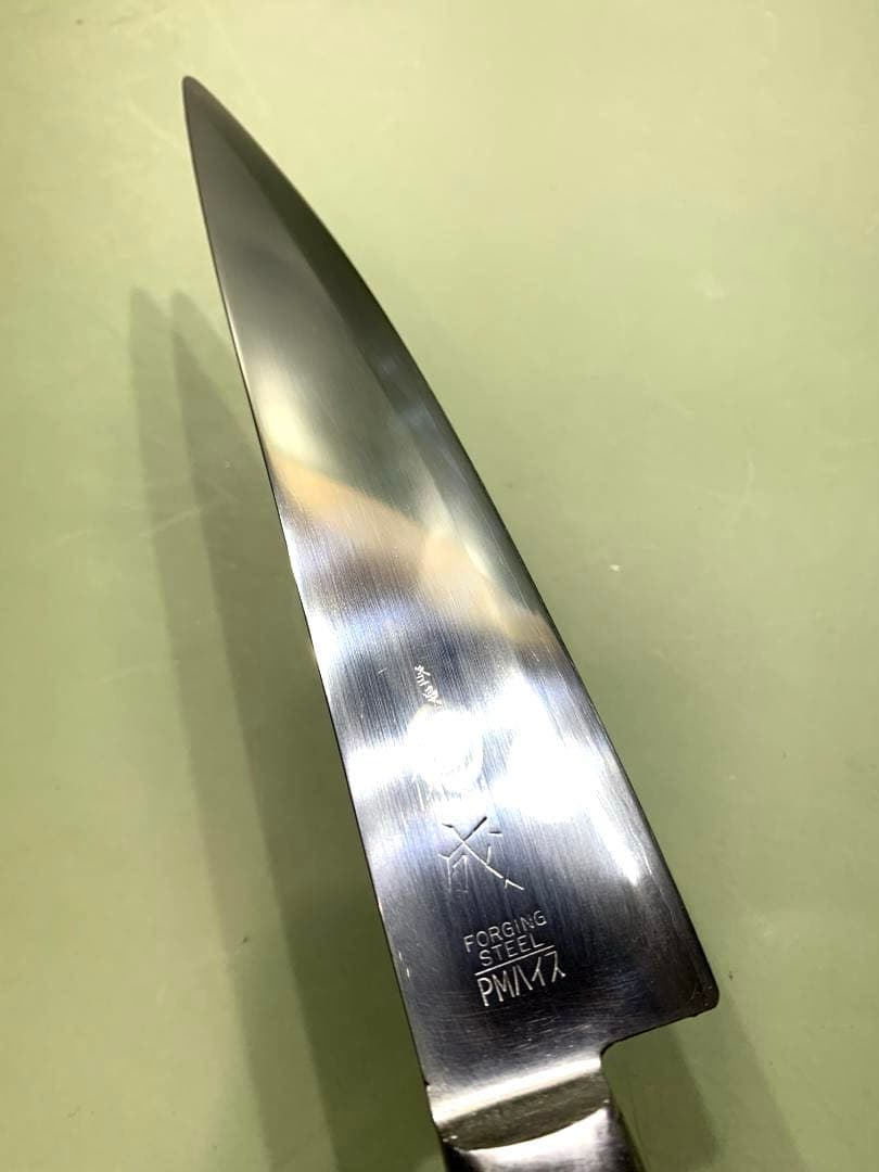 祐成　牛刀包丁　粉末ハイス鋼　刃渡り18cm