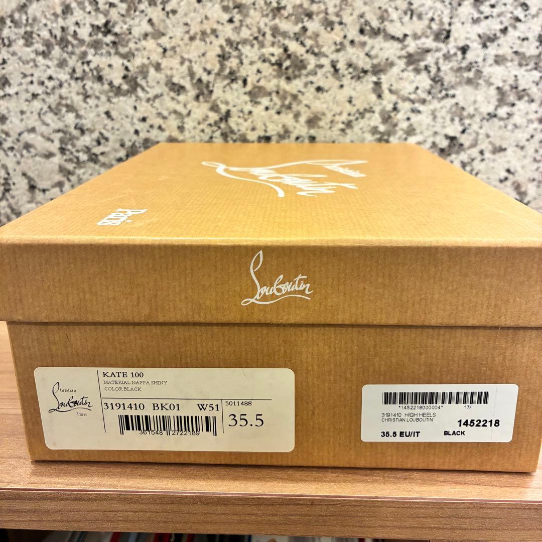 【美品】クリスチャンルブタン kate100 パテントレザー パンプス 35.5