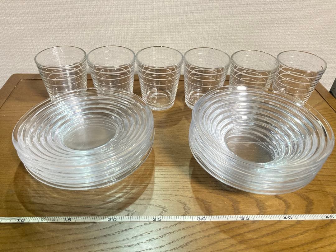 イッタラ  アイノアアルト ボウル プレート グラス セット