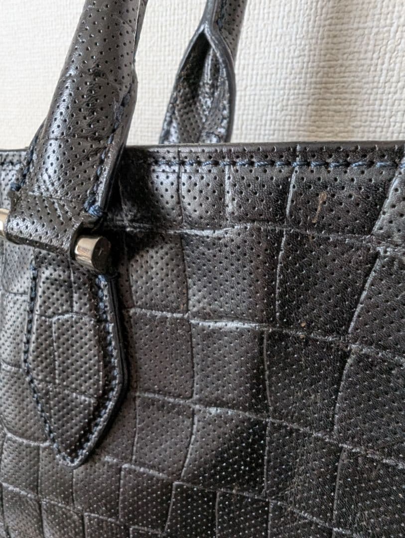 LEXUS ブラックレザートートバッグ