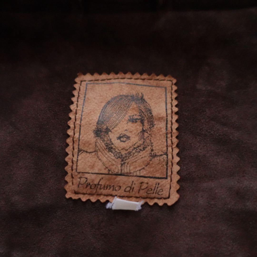 【イタリア製】1980s 90s Suede Leather Car Coat