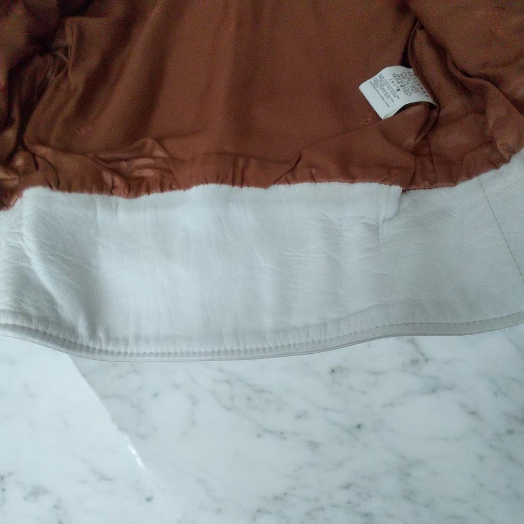 【美品】D&G ドルチェ＆ガッバーナ レザージャケット　ライダース ホワイト