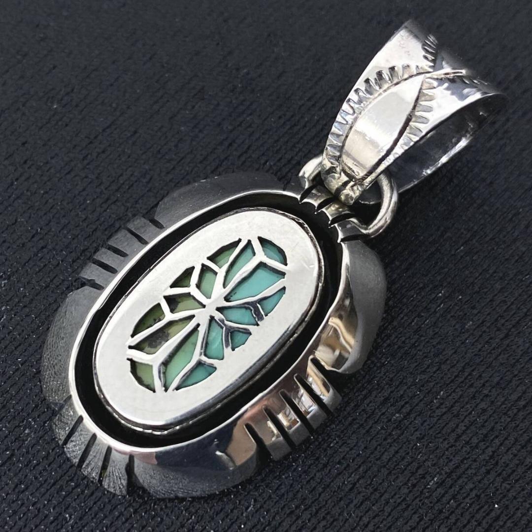 NAVAJO Herman Vandever シルバー ターコイズ ペンダント