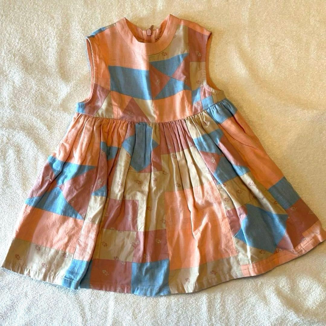 apolina 2-3y パッチワークワンピース　アポリナ
