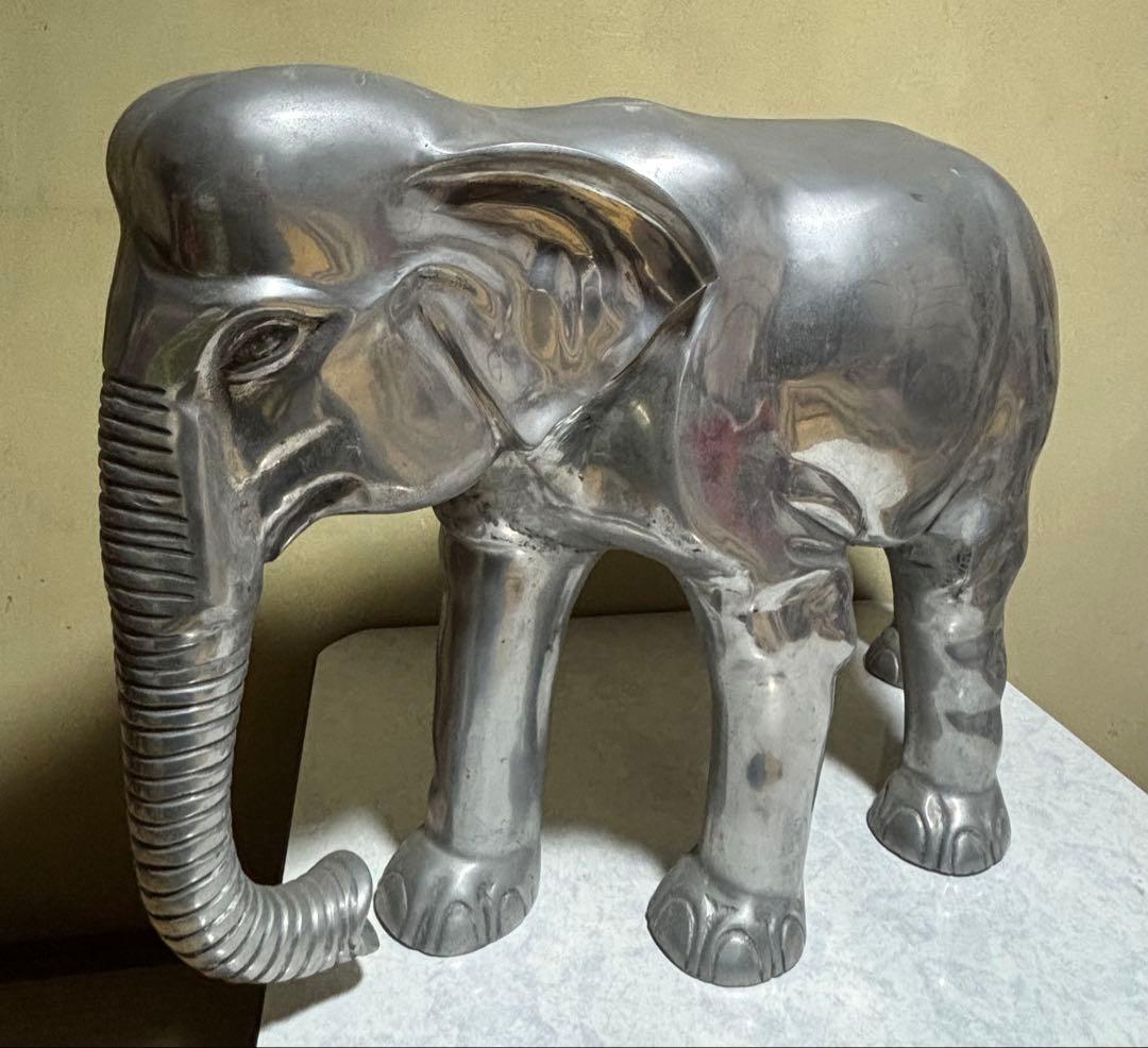 BIG！！象 金属 オブジェ 置物 インテリア 24kg