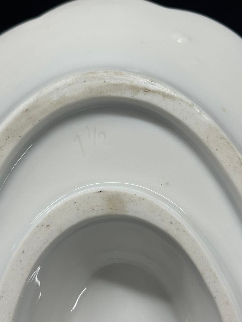 【USED】meissen ブルーオニオン　グレイビーボート　ソーシエール