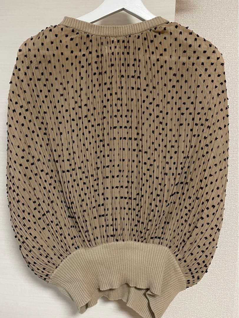 CLANE ドットジャガードリブトップス