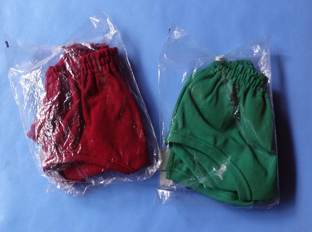 アシックス　ジェレンク　U-718　新品　ナイロン　ブルマ　エンジ・緑　２枚