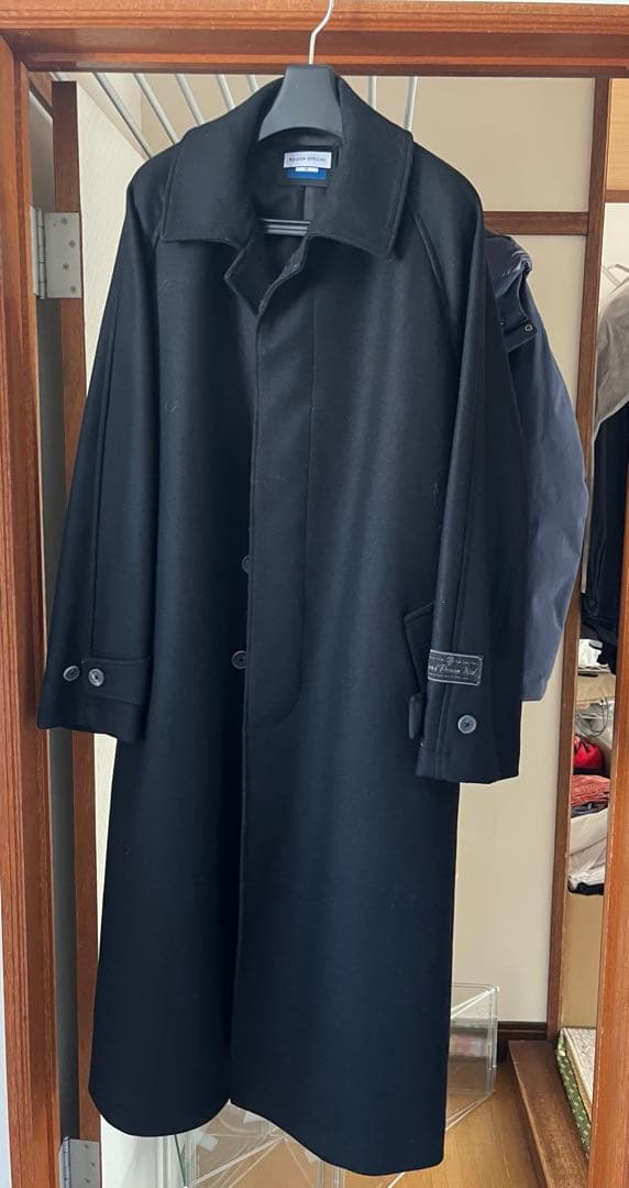 ジャケット・アウター Super140sPrimeOver Melton Balmachan Coat