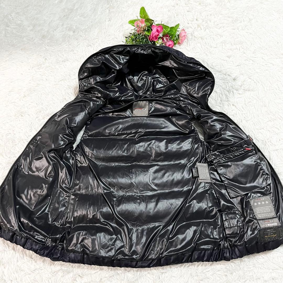 美品　デュベティカ　FEBEDUE　ダウンベスト　別注　カシミヤ混　42　紺