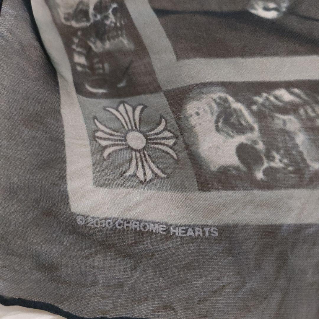 希少 美品✨クロムハーツ フォティ スカル スカーフ シルク