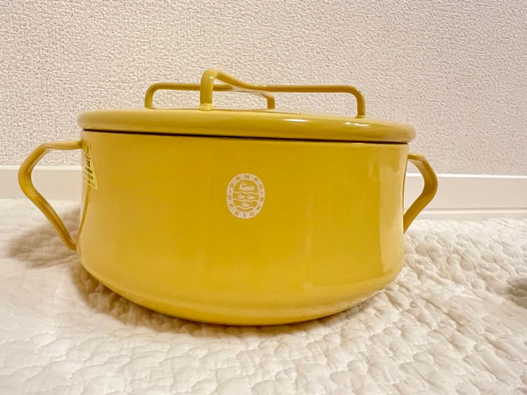 ダンスク マスタードイエロー 新品未使用 両手鍋 18cm DANSK