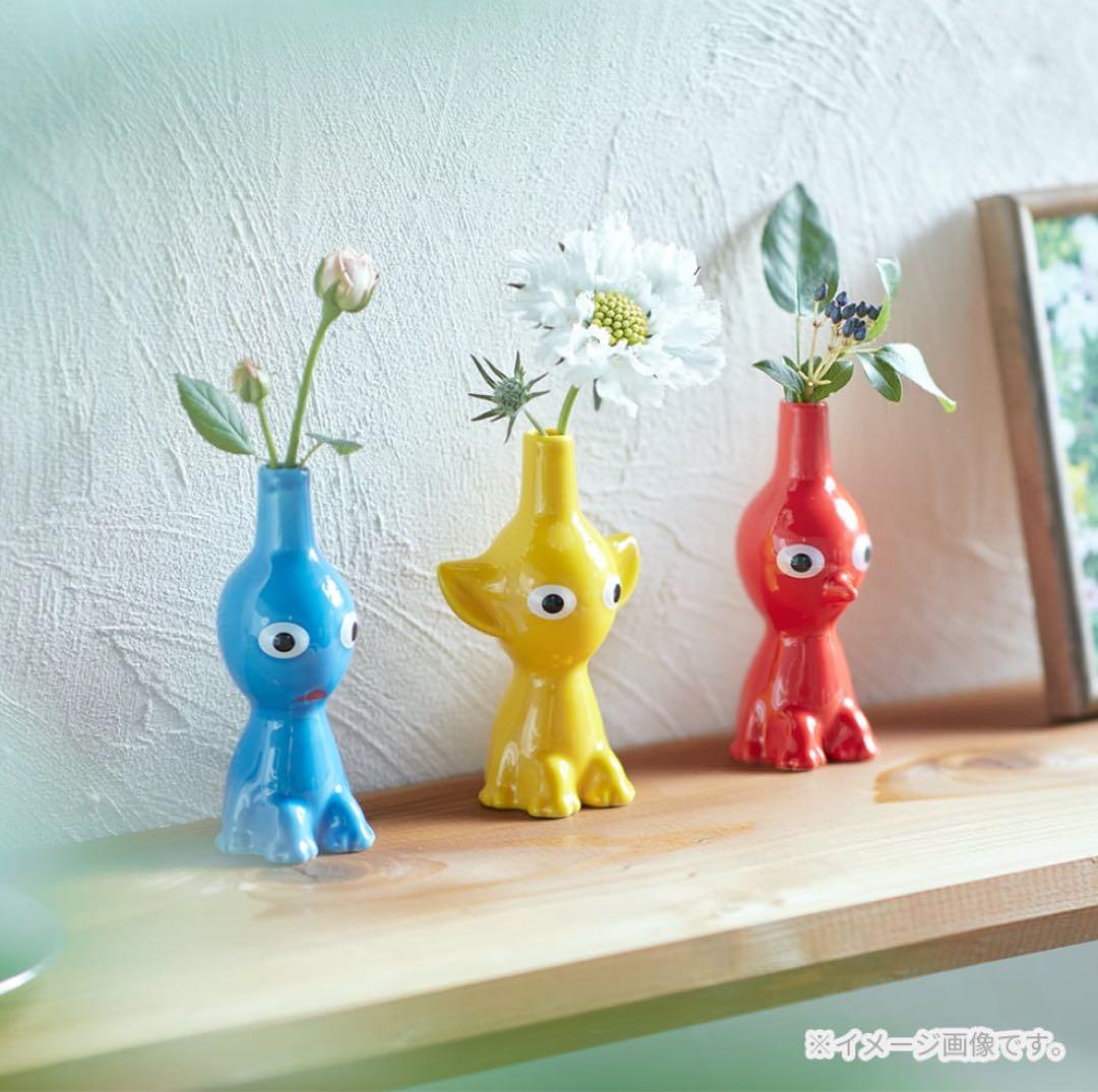 ✴︎ピクミン 花瓶 3点セット 新品 ショップ袋付き✴︎