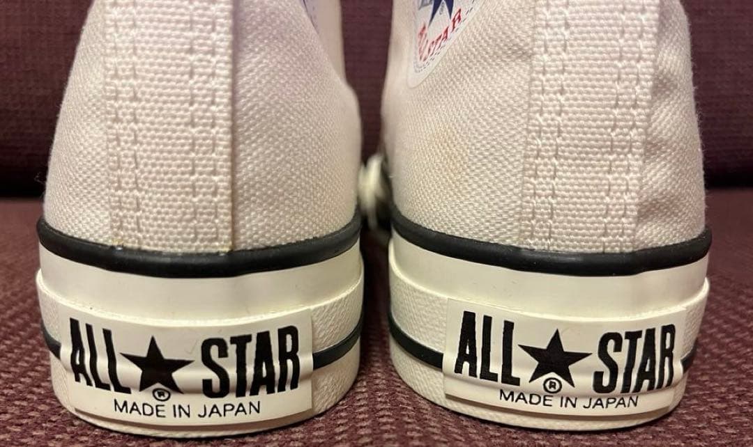 靴 CONVERSE ALL STAR HI WHITE MADE IN JAPAN